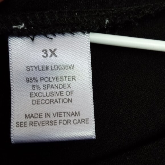 🌠 #83) Linda Leal Black Dolman Sleeves Top with Embellishment Down Sleevs - Picture 2 of 6